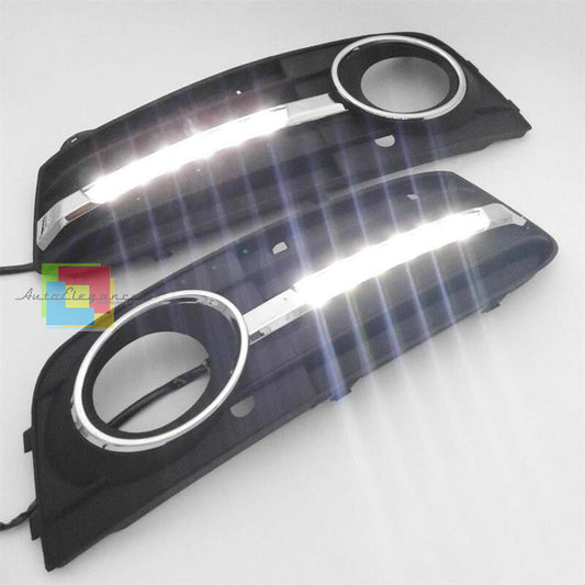AUDI A4 B8 8K 2007-2012 AVANT BERLINA GRIGLIE FENDINEBBIA LUCI DIURNE LED 6000K AUTOELEGANCERICAMBI