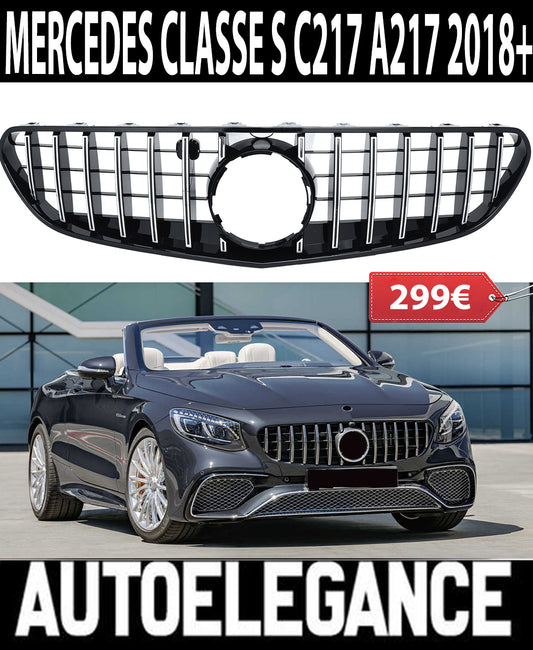 FRONT GRILLE MERCEDES S-CLASS C217 A217 2018+ AMG MASK SATIN