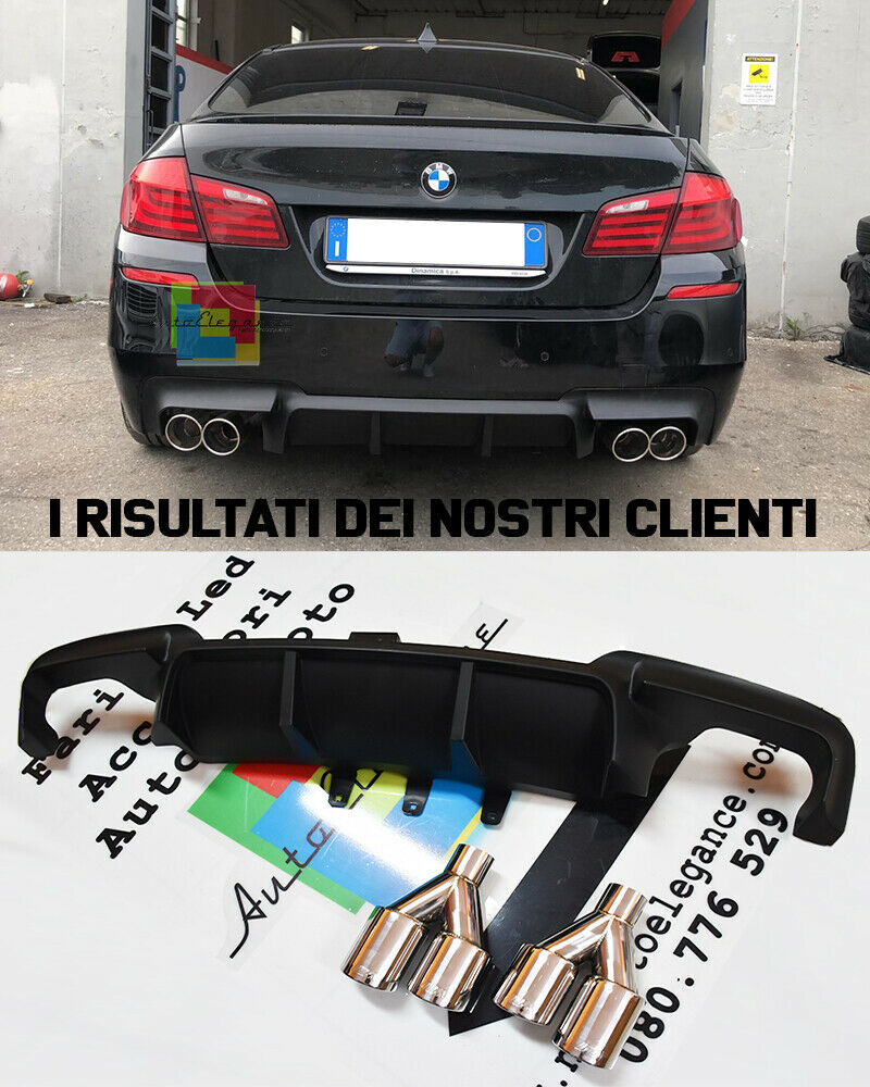 BMW SERIE 5 F10 2011-2014 DIFFUSORE SOTTO PARAURTI E TERMINALI M POWER AUTOELEGANCERICAMBI