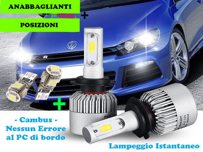 CREE LED LOW BEAM LAMPS + T10 POSITIONS FOR VW SCIROCCO 2008+