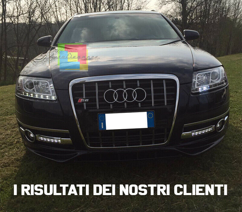 GRIGLIE FENDINEBBIA LUCI DIURNE LED AUDI A6 4F C6 2004-2008 DAYTIME NO ERROR