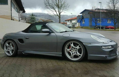 MINIGONNE LATERALI PER PORSCHE BOXSTER 986 SOTTO PORTA SPORTIVE ABS / PLASTIC