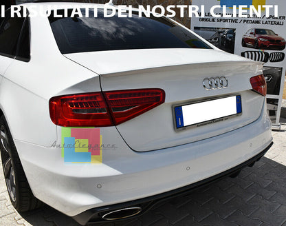 SPOILER POSTERIORE SUL COFANO S4 PER AUDI A4 B8 8K 2008-2014 BERLINA IN ABS -.