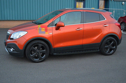 SOTTOPORTA IN ALLUMINIO OPEL MOKKA MOKKA X 2012-2015 PEDANE LATERALI NERO - NEW