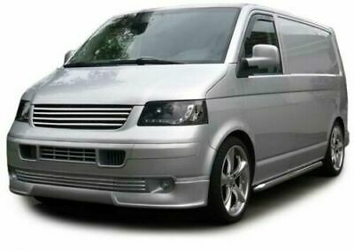 VW T5 TRANSPORTER 2003-2009 LENS HEADLIGHTS BLACK LED POSITION LIGHTS H1 / H1