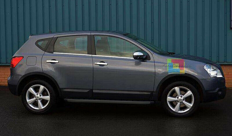 PEDANE LATERALI NISSAN QASHQAI J10 2006-2014 SOTTO PORTA ANTISCIVOLO NERO