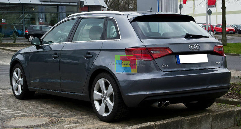 TERMINALI DOPPIO SCARICO CROMATI ACCIAIO INOX PER AUDI A3 8V 2012 IN POI