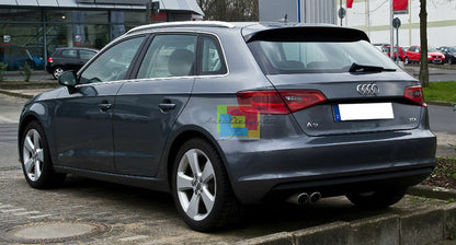 TERMINALI DOPPIO SCARICO CROMATI ACCIAIO INOX PER AUDI A3 8V 2012 IN POI
