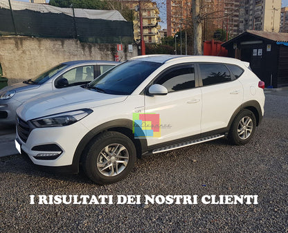 PEDANE LATERALI DESIGN SPORTIVO SOTTO PORTA ACCIAIO HYUNDAI TUCSON TLE 2015+