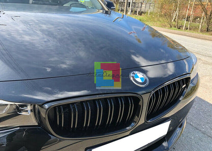 BMW SERIE 3 GT F34 2013+ GRIGLIA ANTERIORE DOPPIA FASCIA NERA LOOK M SPORT AUTOELEGANCERICAMBI