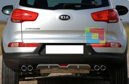KIA SPORTAGE SL 2010+ DIFFUSORE POSTERIORE SOTTO PARAURTI QUATTRO TERMINALI ABS