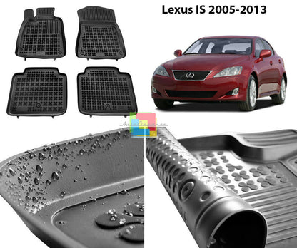 LEXUS iS 2005-2013 TAPPETINI AUTO IN GOMMA - TAPPETI TOP QUALITA -1