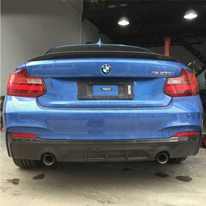 DIFFUSORE POSTERIORE PER BMW SERIE 2 F22 F23 SOTTO PARAURTI M PERFORMANCE .-