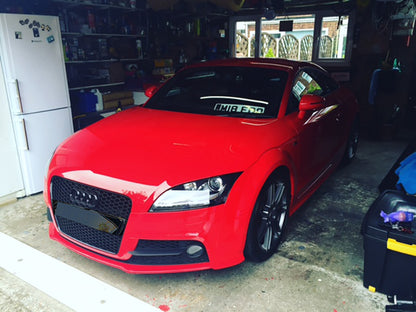 GLOSS BLACK FRONT GRILLE FOR AUDI TT 8J 2006-2014 RSTT HONEYCOMB GRILLE