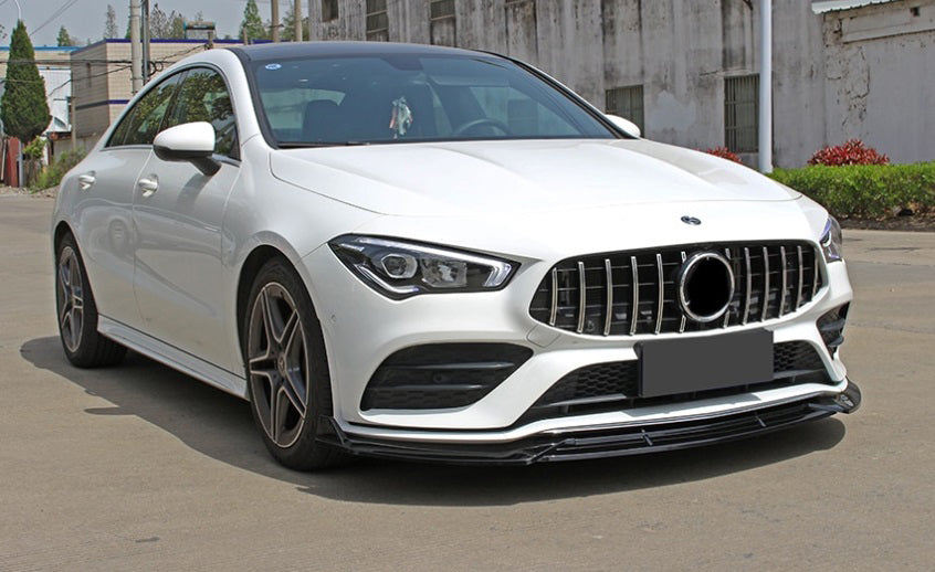MERCEDES CLA W118 X118 AMG FRONT BUMPER SPLITTER GLOSS BLACK AMG LOOK