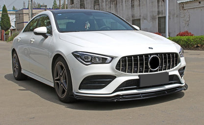 MERCEDES CLA W118 X118 AMG FRONT BUMPER SPLITTER GLOSS BLACK AMG LOOK
