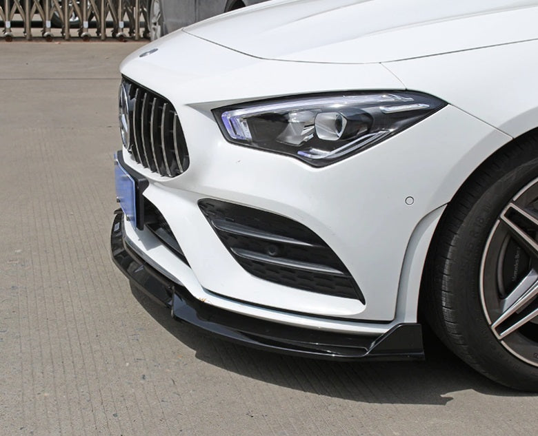 MERCEDES CLA W118 X118 AMG FRONT BUMPER SPLITTER GLOSS BLACK AMG LOOK