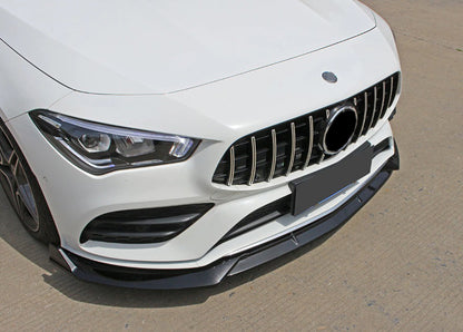 MERCEDES CLA W118 X118 AMG FRONT BUMPER SPLITTER GLOSS BLACK AMG LOOK