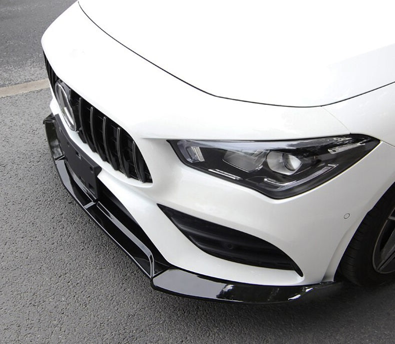 MERCEDES CLA W118 X118 AMG FRONT BUMPER SPLITTER GLOSS BLACK AMG LOOK