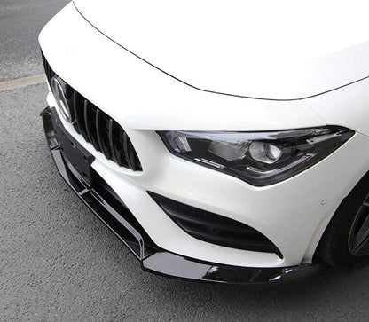 MERCEDES CLA W118 X118 AMG FRONT BUMPER SPLITTER GLOSS BLACK AMG LOOK