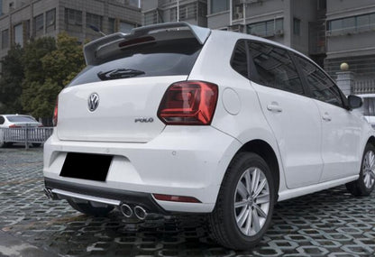 VW POLO 6R 6C REAR DIFFUSER UNDER BUMPER FOUR TIP ABS AESTHETIC