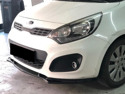 KIA RIO MK3 III LIP SPOILER SOTTO PARAURTI ANTERIORE IN ABS LOOK SPORTIVO NERO