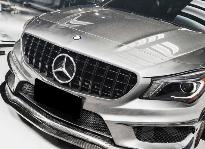 GRIGLIA ANTERIORE MERCEDES CLA W117 2013-2018 MASCHERINA NERA AMG PANAMERICANA