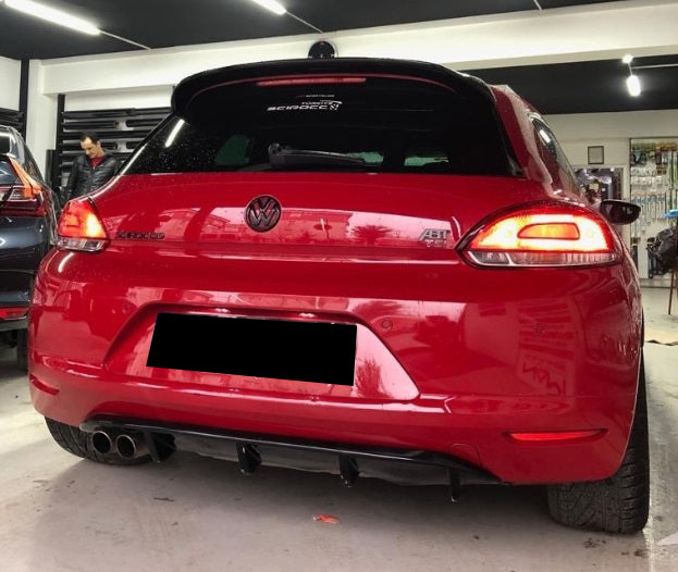 VW SCIROCCO 2008-2014 REAR DIFFUSER UNDER BUMPER RLINE LOOK IN ABS