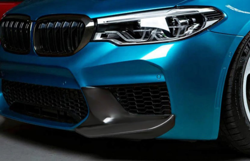BMW 5 SERIES G30 G31 2015+ FRONT BUMPER SPLITTER GLOSSY BLACK MUSTACHE