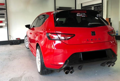 SEAT LEON 5F MK3 2012-2016 SPOILER DIFFUSORE POSTERIORE ABS NERO LUCIDO