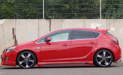 SIDE SKIRTS OPEL ASTRA J 5 DOORS 2009+ UNDER DOOR SPOILER ABS