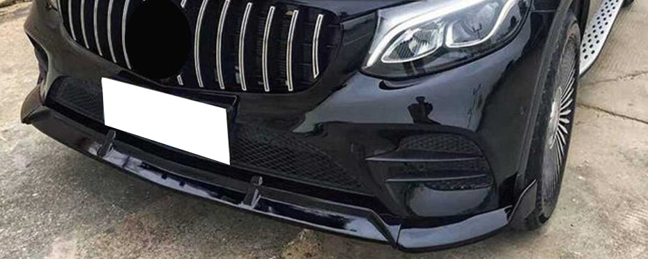 MERCEDES GLC 2015-2018 SPLITTER PARAURTI ANTERIORE SPOILER NERO AMG