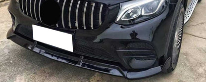 MERCEDES GLC 2015-2018 SPLITTER PARAURTI ANTERIORE SPOILER NERO AMG