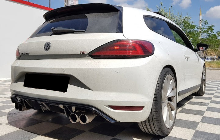 VW SCIROCCO 2015-2017 DIFFUSORE SOTTO PARAURTI POSTERIORE LOOK RLINE