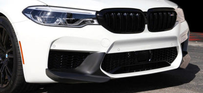 BMW 5 SERIES G30 G31 2015+ FRONT BUMPER SPLITTER GLOSSY BLACK MUSTACHE