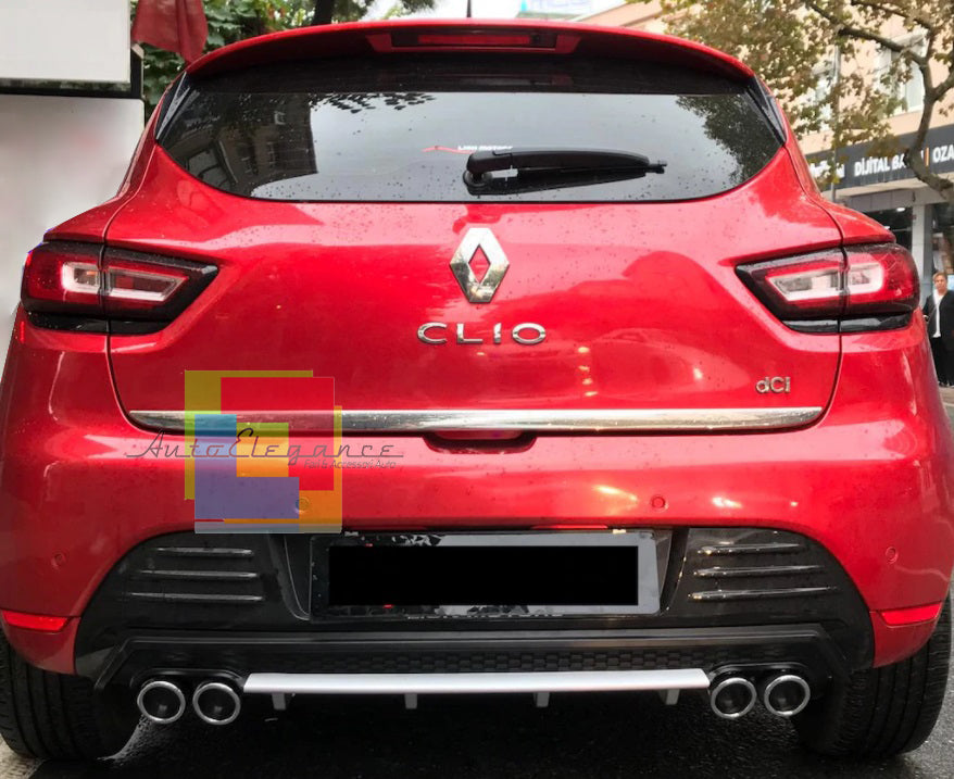RENAULT CLIO 4 REAR DIFFUSER FOUR TERMINALS ABS AESTHETIC