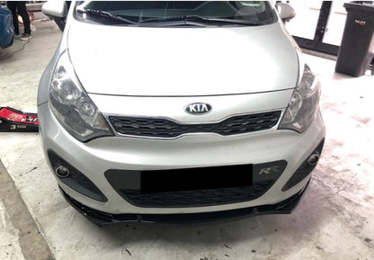 KIA RIO MK3 III LIP SPOILER SOTTO PARAURTI ANTERIORE IN ABS LOOK SPORTIVO NERO
