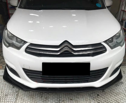 CITROEN C4 II LAMA SOTTO PARAURTI ANTERIORE IN ABS LOOK SPORTIVO NERO LUCIDO AUTOELEGANCERICAMBI