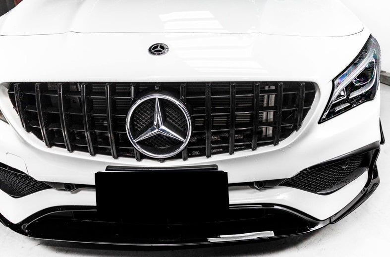 GRIGLIA ANTERIORE MERCEDES CLA W117 2013-2018 MASCHERINA NERA AMG PANAMERICANA