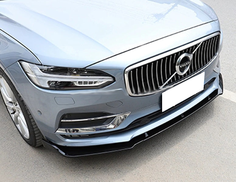 VOLVO S90 II 2016+SOTTO PARAURTI ANTERIORE ABS NERO LUCIDO SPLITTER