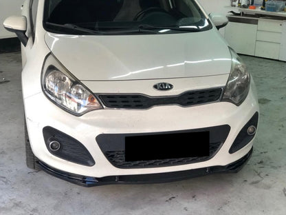 KIA RIO MK3 III LIP SPOILER SOTTO PARAURTI ANTERIORE IN ABS LOOK SPORTIVO NERO