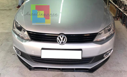 VW JETTA VI MK6 FRONT BUMPER SPLITTER GLOSS BLACK LIP SPOILER