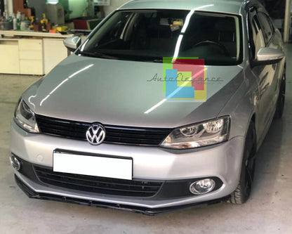 VW JETTA VI MK6 FRONT BUMPER SPLITTER GLOSS BLACK LIP SPOILER