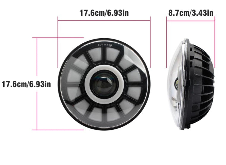 FARI ANTERIORI FULL LED LUCI DIURNE PER Jeep Wrangler TJ 1997~2006 6000K LENTE