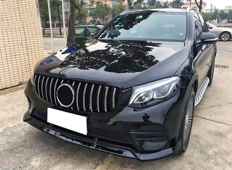 MERCEDES GLC 2015-2018 SPLITTER PARAURTI ANTERIORE SPOILER NERO AMG