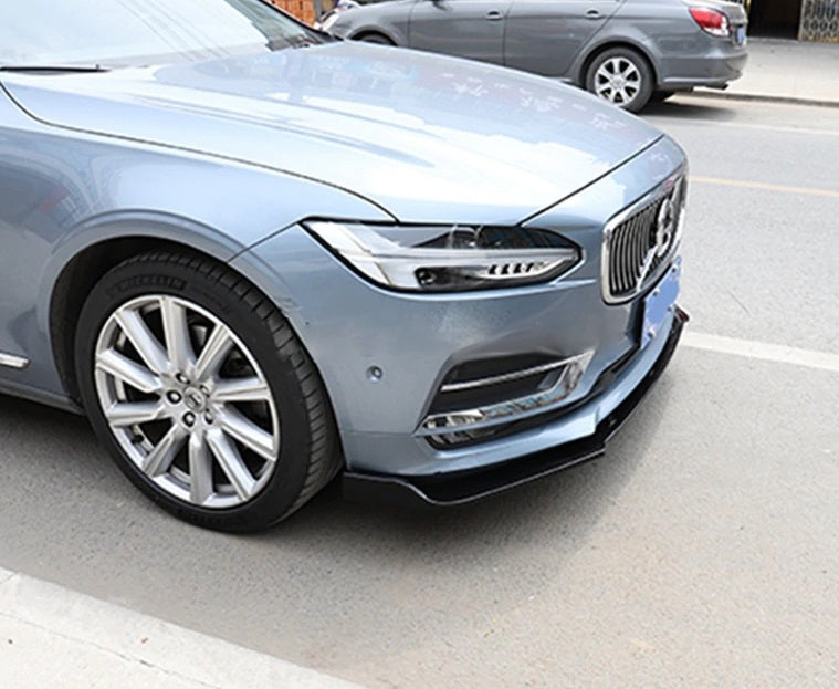 VOLVO S90 II 2016+SOTTO PARAURTI ANTERIORE ABS NERO LUCIDO SPLITTER