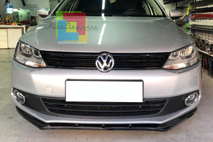 VW JETTA VI MK6 FRONT BUMPER SPLITTER GLOSS BLACK LIP SPOILER