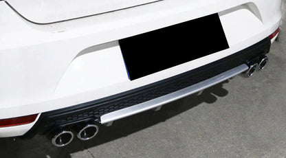 VW POLO 6R 6C REAR DIFFUSER UNDER BUMPER FOUR TIP ABS AESTHETIC