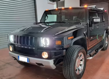 HUMMER H1 / H2 FARI ANTERIORI LED - CON LUCI DIURNE BIANCO 6000K