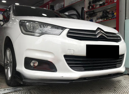 CITROEN C4 II LAMA SOTTO PARAURTI ANTERIORE IN ABS LOOK SPORTIVO NERO LUCIDO AUTOELEGANCERICAMBI